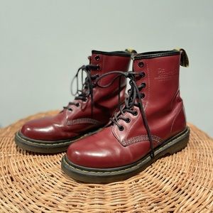 Dr. Martens Cherry Red 1460 Smooth Leather US 8